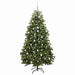 Brad de Crăciun artificial cu 300 LED Verde 210 cm PVC și Metal - WALTI WALTI