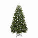 Brad de Crăciun artificial cu 300 LED Verde 210 cm PVC și Metal - WALTI WALTI