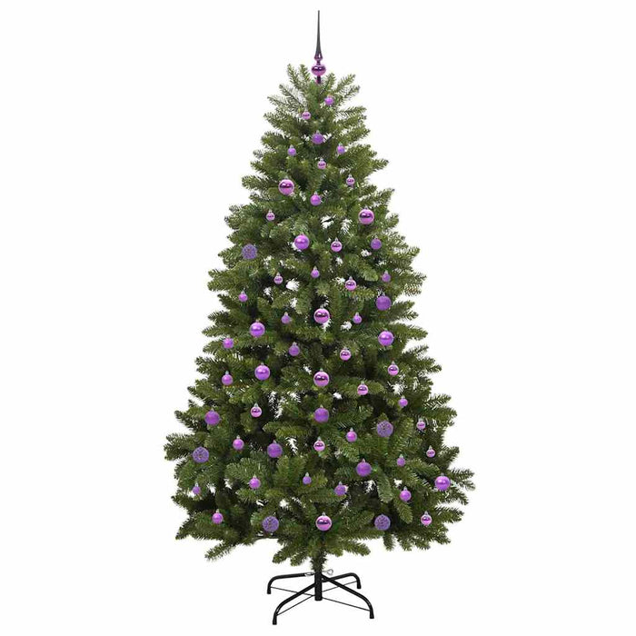 Brad de Crăciun artificial cu 300 LED Verde 210 cm PVC și Metal - WALTI WALTI
