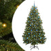 Brad de Crăciun artificial cu 300 LED Verde 210 cm PVC și Metal - WALTI WALTI