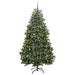 Brad de Crăciun artificial cu 300 LED Verde 210 cm PVC și Metal - WALTI WALTI
