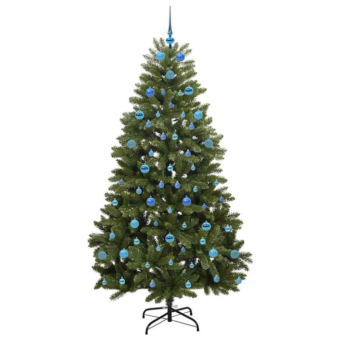 Brad de Crăciun artificial cu 300 LED Verde 210 cm PVC și Metal - WALTI WALTI