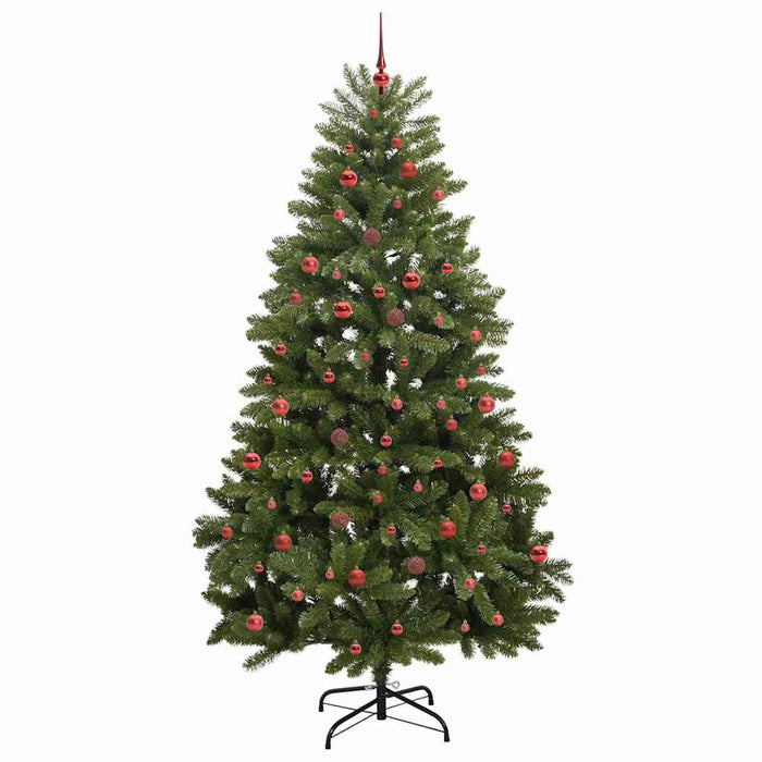 Brad de Crăciun artificial cu 300 LED Verde 240 cm PVC și Metal - WALTI WALTI