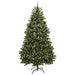 Brad de Crăciun artificial cu 300 LED Verde 240 cm PVC și Metal - WALTI WALTI