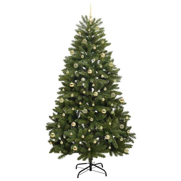 Brad de Crăciun artificial 240 cm 300 LED-uri Alb cald Verde WALTI