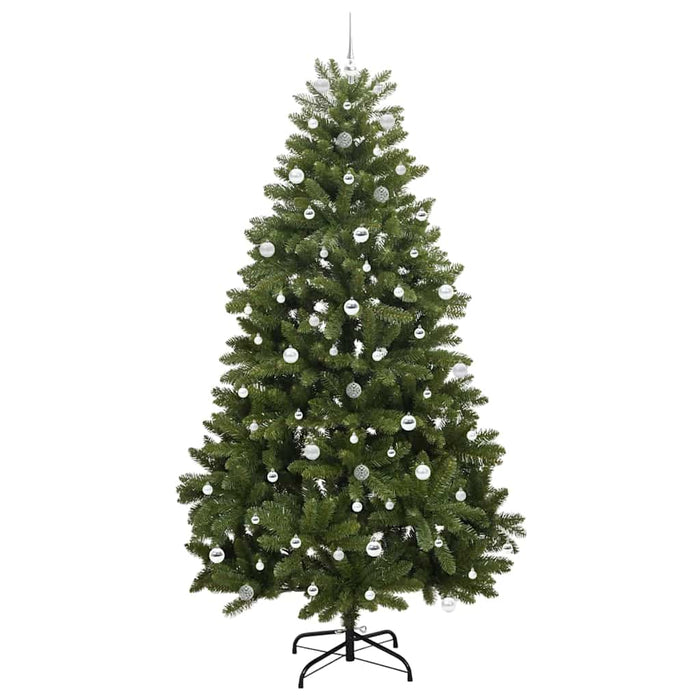 Brad de Crăciun artificial cu 300 LED Verde 240 cm PVC și Metal - WALTI WALTI