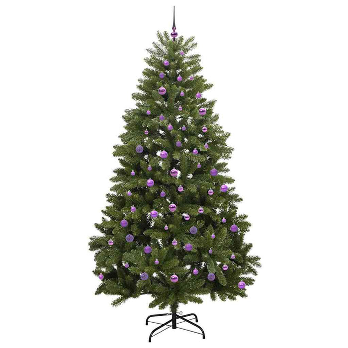 Brad de Crăciun artificial cu 300 LED Verde 240 cm PVC și Metal - WALTI WALTI