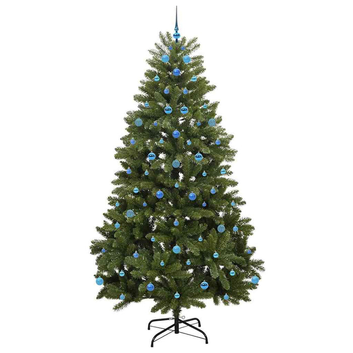 Brad de Crăciun artificial cu 300 LED Verde 240 cm PVC și Metal - WALTI WALTI