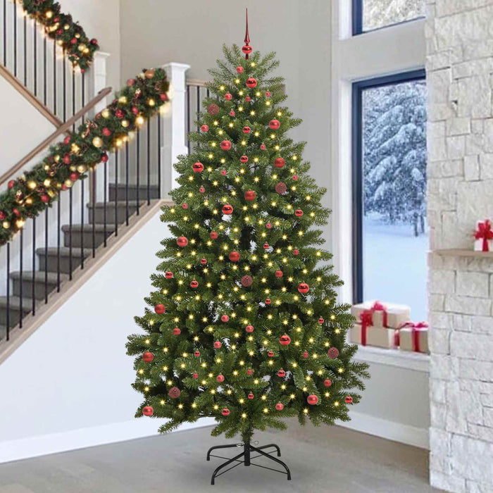 Brad de Crăciun artificial 270 cm 300 LED-uri Alb cald Verde - WALTI WALTI