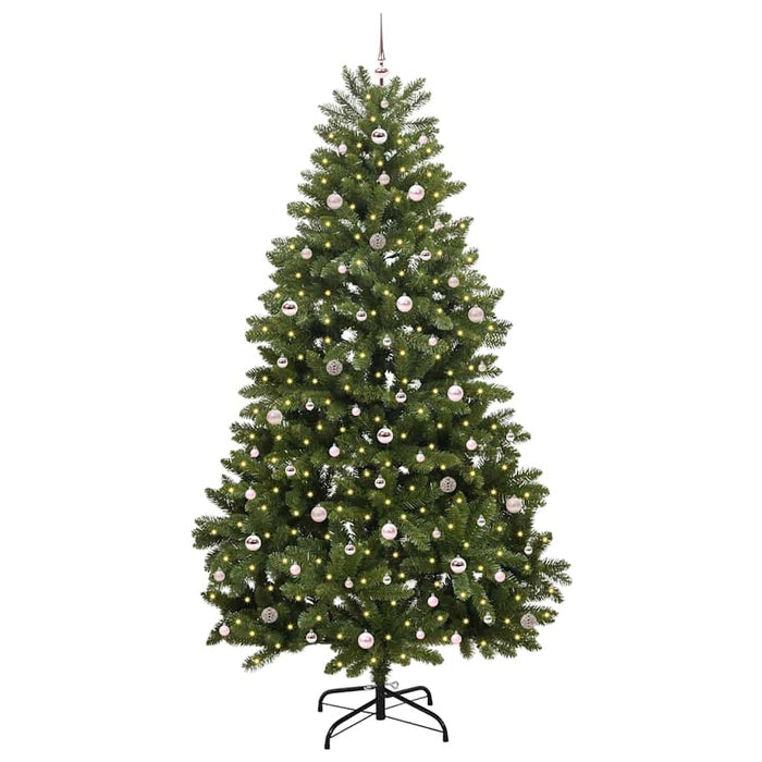 Brad de Crăciun artificial cu 300 LED Verde 270 cm PVC și Metal - WALTI WALTI