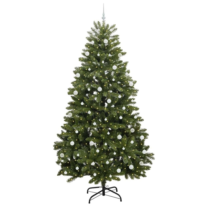 Brad de Crăciun artificial cu 300 LED Verde 270 cm PVC și Metal - WALTI WALTI