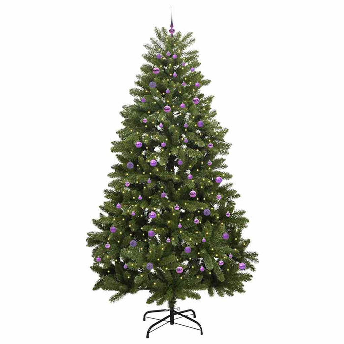 Brad de Crăciun artificial cu 300 LED Verde 270 cm PVC și Metal - WALTI WALTI