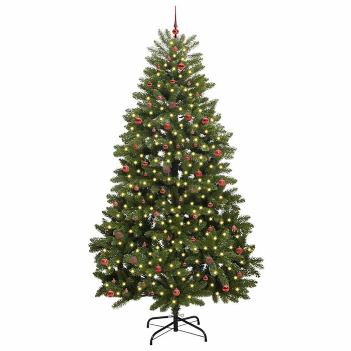 Brad de Crăciun artificial 300 cm 300 LED-uri Alb cald Verde WALTI