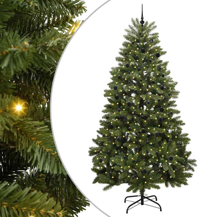 Brad de Crăciun artificial cu 300 LED Verde 300 cm PVC și Metal - WALTI WALTI