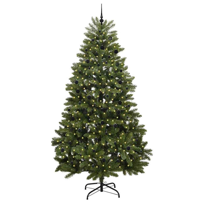 Brad de Crăciun artificial cu 300 LED Verde 300 cm PVC și Metal - WALTI WALTI