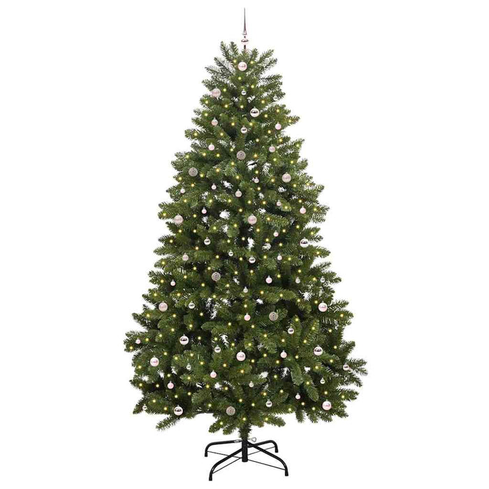 Brad de Crăciun artificial 300 cm 300 LED-uri Alb cald Verde WALTI