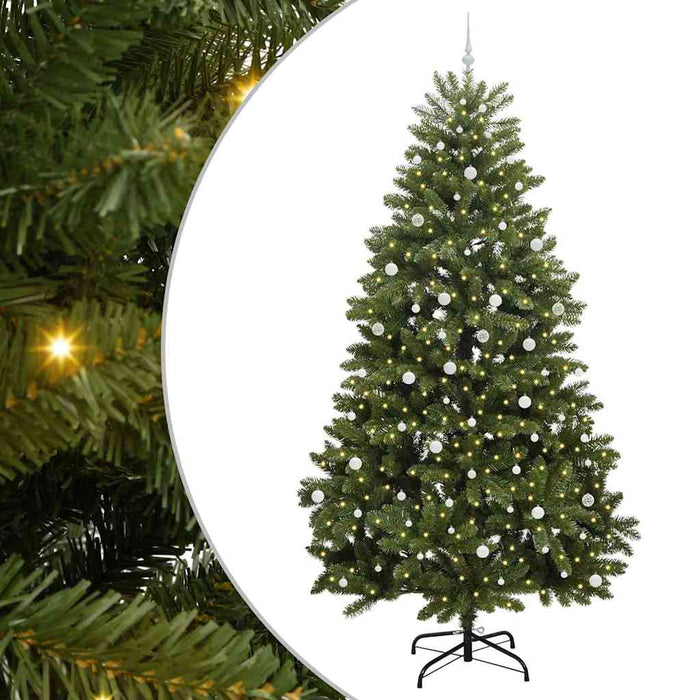 Brad de Crăciun artificial 300 cm 300 LED-uri Alb cald Verde WALTI