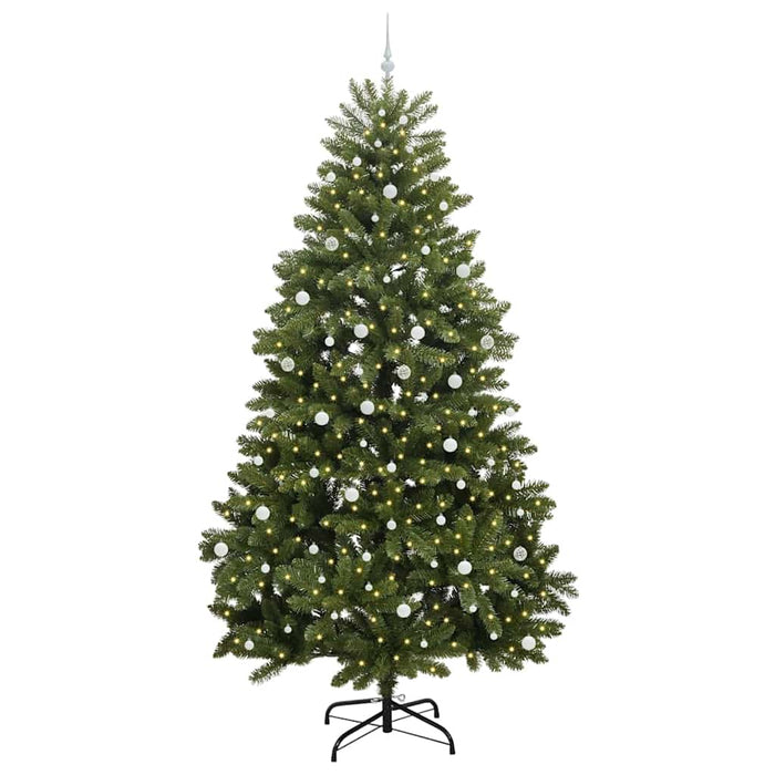 Brad de Crăciun artificial 300 cm 300 LED-uri Alb cald Verde WALTI