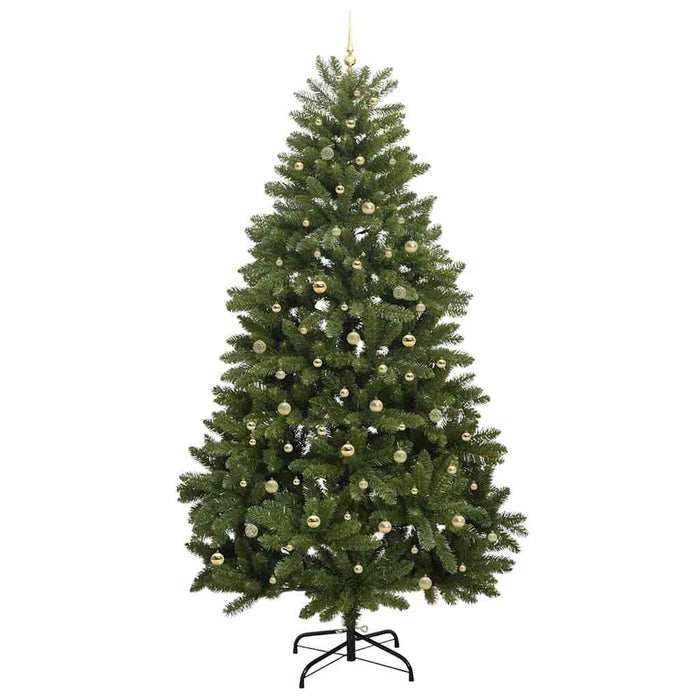 Brad de Crăciun artificial cu 300 LED Verde 300 cm PVC și Metal WALTI