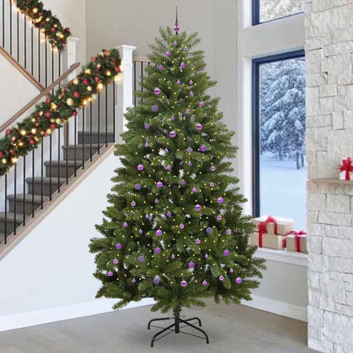 Brad de Crăciun artificial 300 cm 300 LED-uri Alb cald Verde WALTI