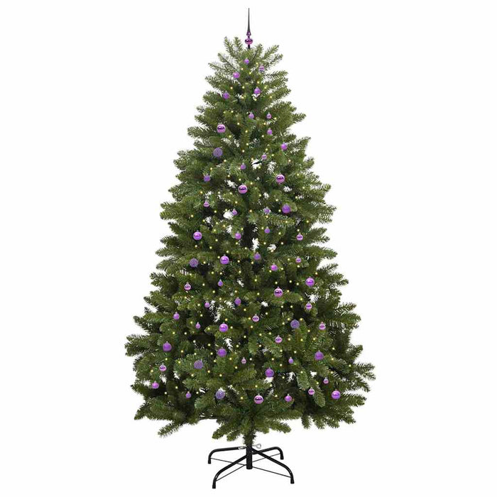 Brad de Crăciun artificial 300 cm 300 LED-uri Alb cald Verde WALTI