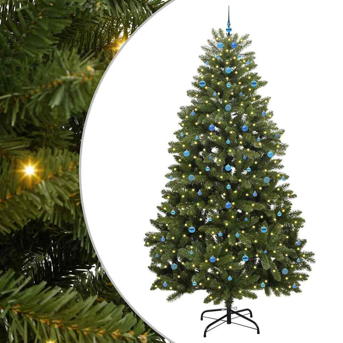 Brad de Crăciun artificial 300 cm 300 LED-uri Alb cald Verde WALTI