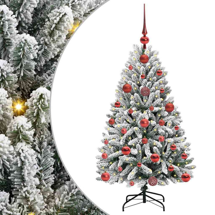 Brad de Crăciun artificial Verde și alb 120 cm PVC și Metal - WALTI WALTI