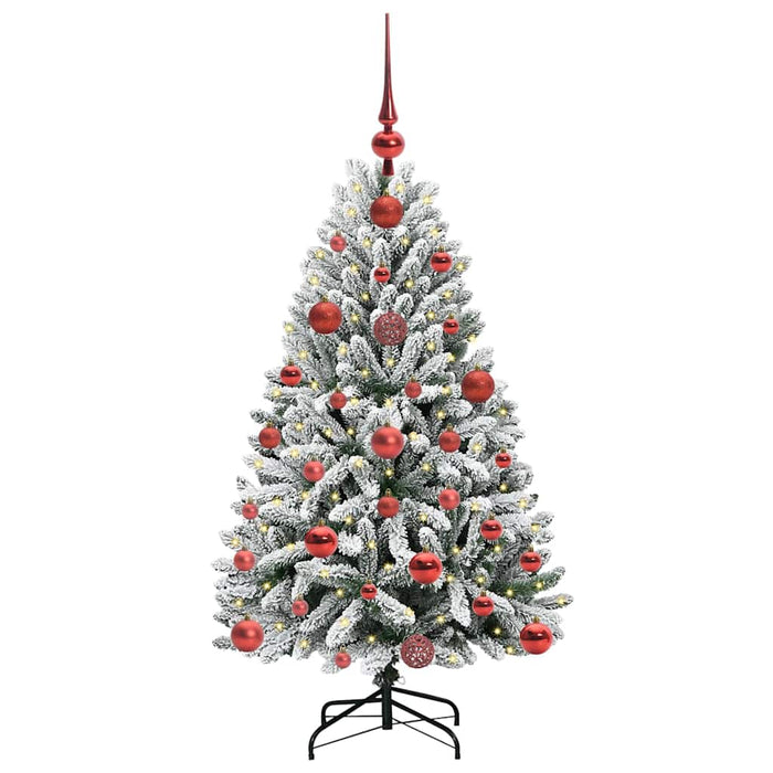 Brad de Crăciun artificial Verde și alb 120 cm PVC și Metal - WALTI WALTI