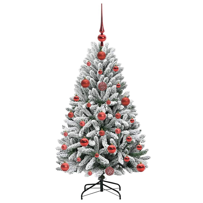 Brad de Crăciun artificial Verde și alb 120 cm PVC și Metal - WALTI WALTI