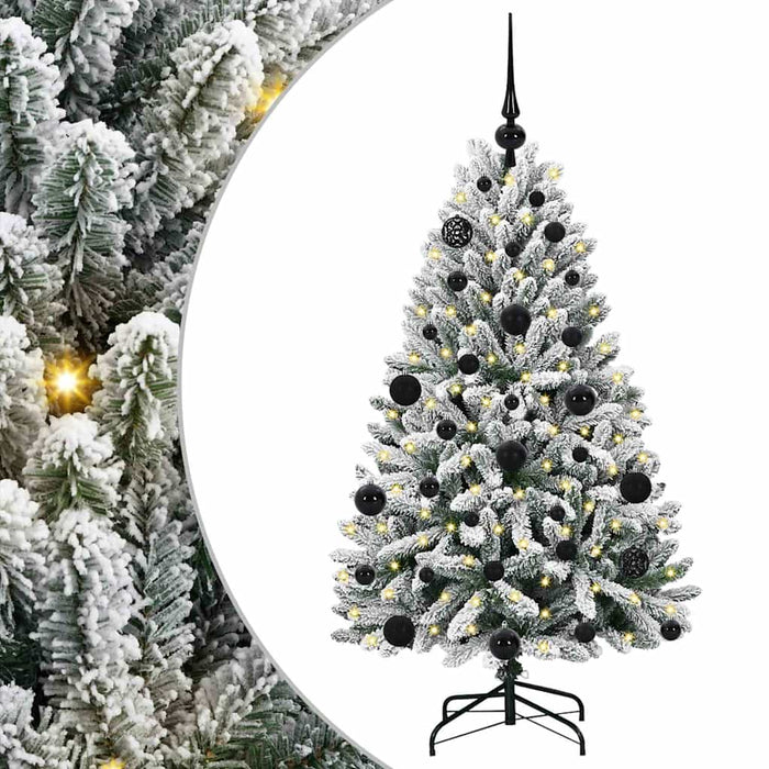 Brad de Crăciun artificial Verde și alb 120 cm PVC și Metal - WALTI WALTI