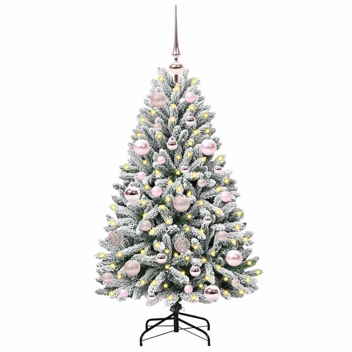 Brad de Crăciun artificial Verde și alb 120 cm PVC și Metal - WALTI WALTI