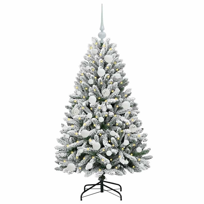 Brad de Crăciun artificial Verde și alb 120 cm PVC și Metal - WALTI WALTI