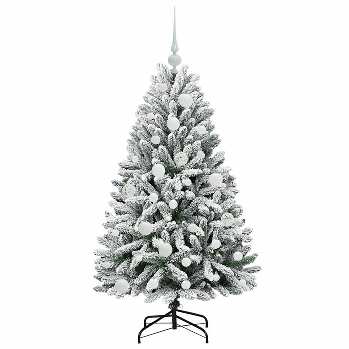 Brad de Crăciun artificial Verde și alb 120 cm PVC și Metal - WALTI WALTI