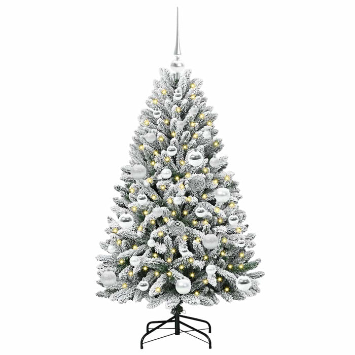 Brad de Crăciun artificial Verde și alb 120 cm PVC și Metal - WALTI WALTI