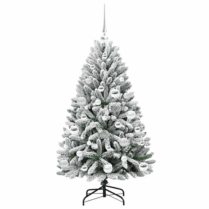 Brad de Crăciun artificial Verde și alb 120 cm PVC și Metal - WALTI WALTI