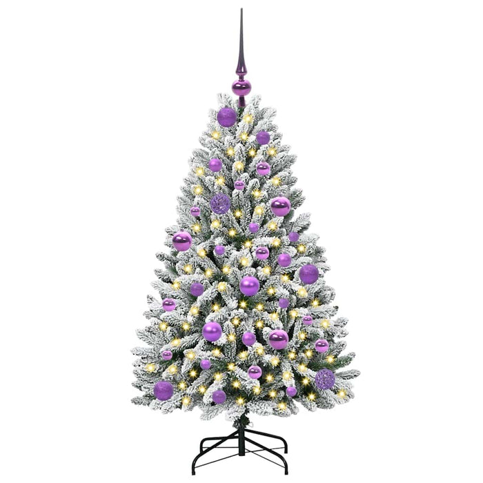 Brad de Crăciun artificial Verde și alb 120 cm PVC și Metal - WALTI WALTI