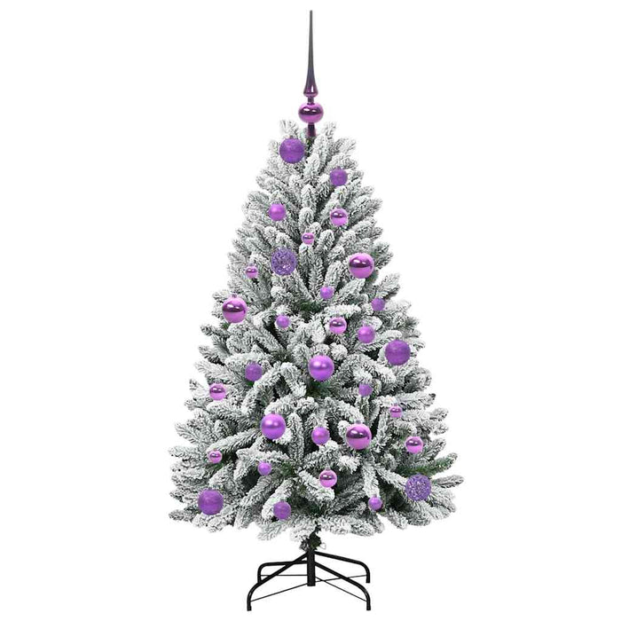 Brad de Crăciun artificial Verde și alb 120 cm PVC și Metal - WALTI WALTI