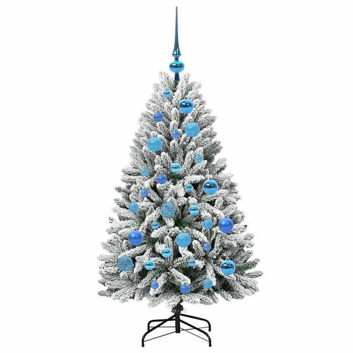 Brad de Crăciun artificial Verde și alb 120 cm PVC și Metal - WALTI WALTI