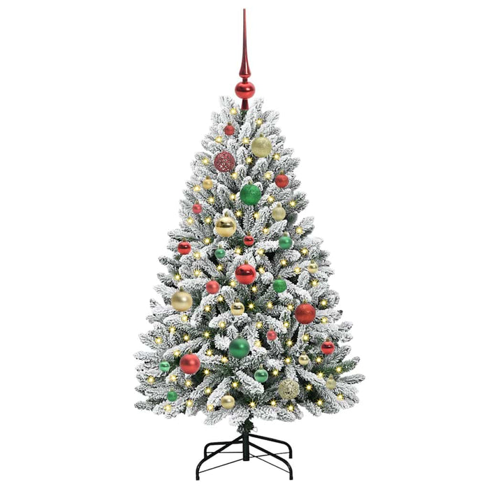 Brad de Crăciun artificial Verde și alb 120 cm PVC și Metal - WALTI WALTI