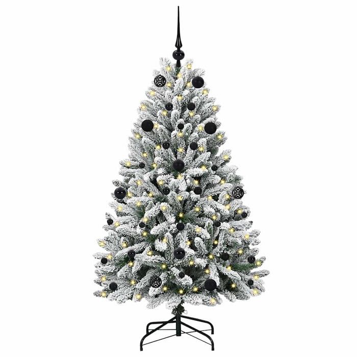 Brad de Crăciun artificial Verde și alb 150 cm PVC și Metal - WALTI WALTI