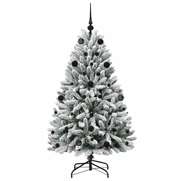 Brad de Crăciun artificial Verde și alb 150 cm PVC și Metal - WALTI WALTI