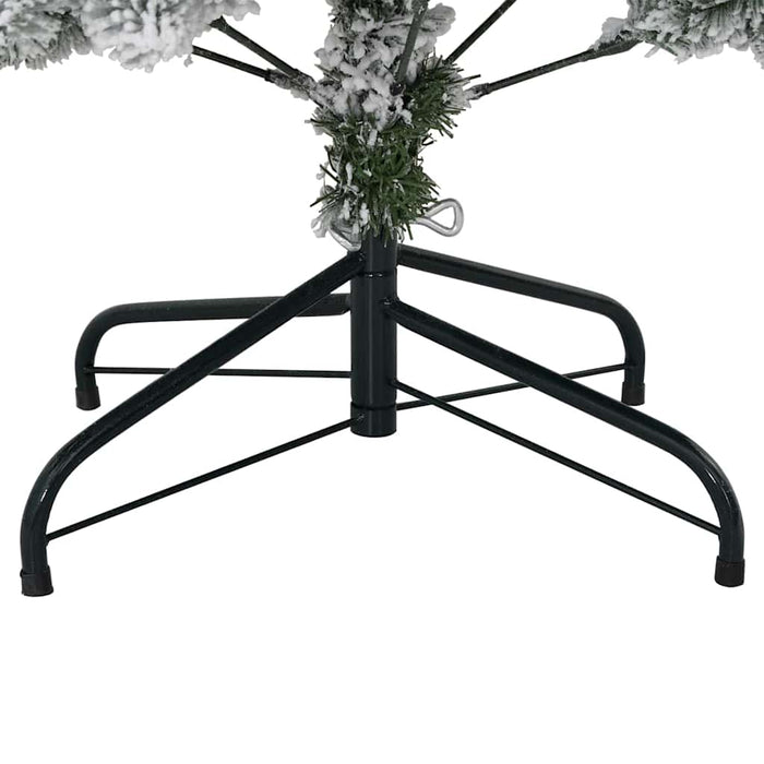 Brad de Crăciun artificial Verde și alb 150 cm PVC și Metal - WALTI WALTI