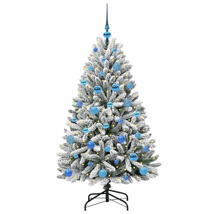 Brad de Crăciun artificial Verde și alb 150 cm PVC și Metal - WALTI WALTI