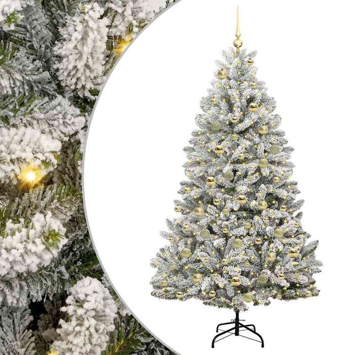 Brad de Crăciun artificial 180 cm 300 LED-uri Alb cald WALTI