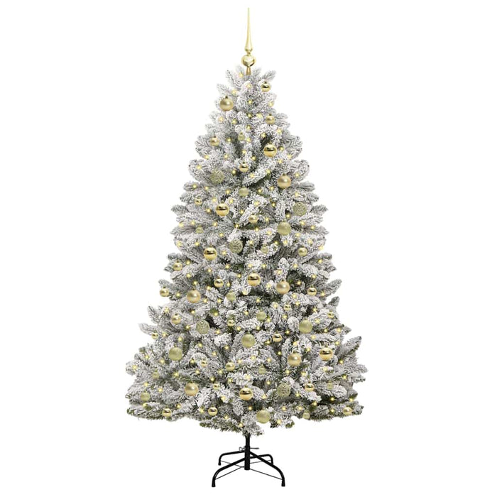 Brad de Crăciun artificial 180 cm 300 LED-uri Alb cald WALTI