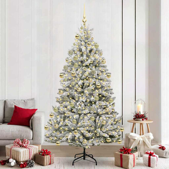 Brad de Crăciun artificial 210 cm 300 LED-uri Alb cald WALTI