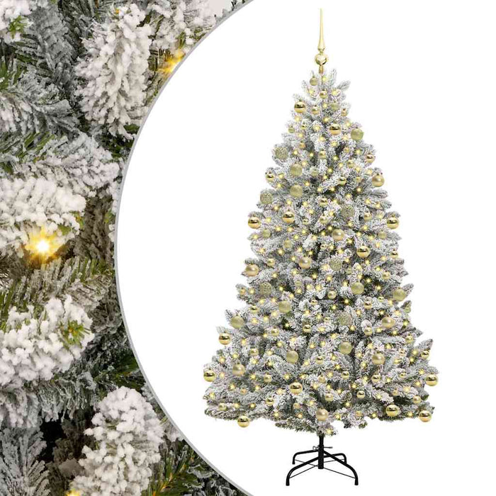 Brad de Crăciun artificial 210 cm 300 LED-uri Alb cald WALTI