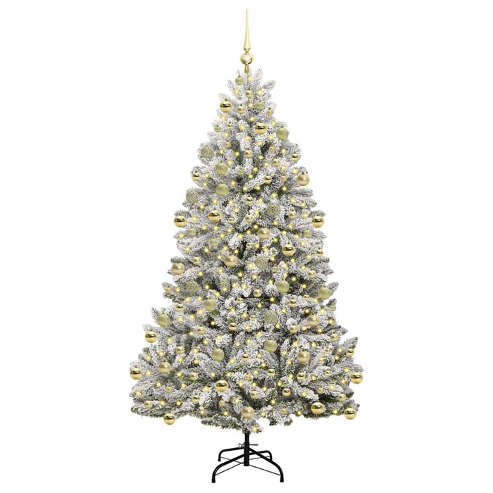 Brad de Crăciun artificial 210 cm 300 LED-uri Alb cald WALTI