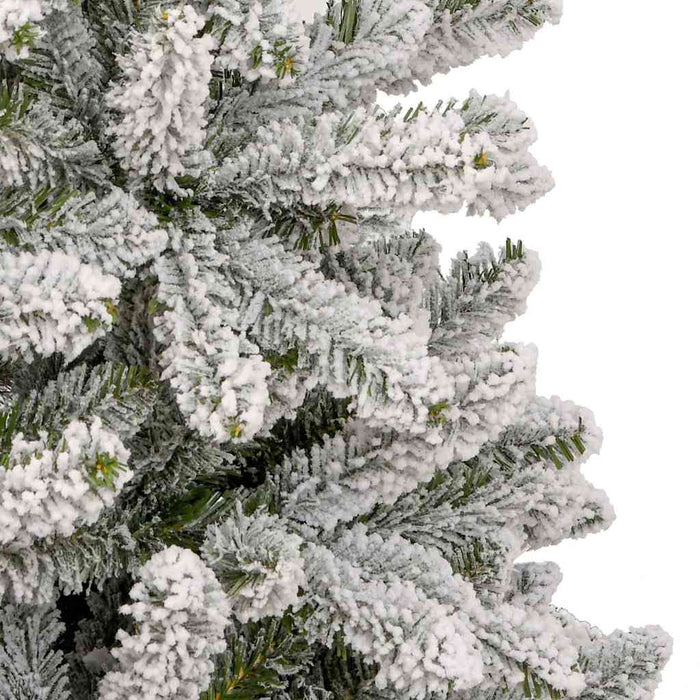 Brad de Crăciun artificial Verde și alb 270 cm PVC și Metal - WALTI WALTI