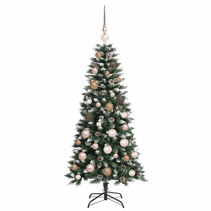 Brad de Crăciun artificial Verde 120 cm PVC și Plastic și Oțel WALTI